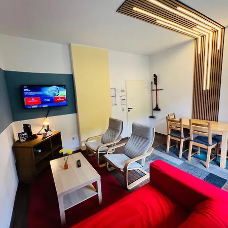 Worker & Monteur - Haus Burgstadt - Grill & Bundesliga Apartmán *