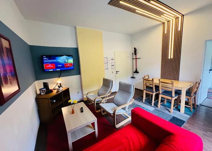 Comfort - Sky Bundesliga, Playstation, Grill & Balkon - Haus Burgstadt Apartmán *