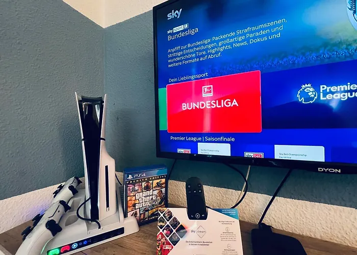 Appartement Comfort Apartments - Sky Bundesliga, Playstation, Grill & Balkon - Haus Burgstadt Altena